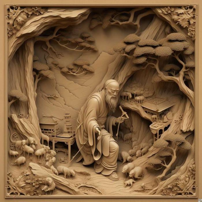 نموذج ثلاثي الأبعاد لآلة CNC 3D Art 